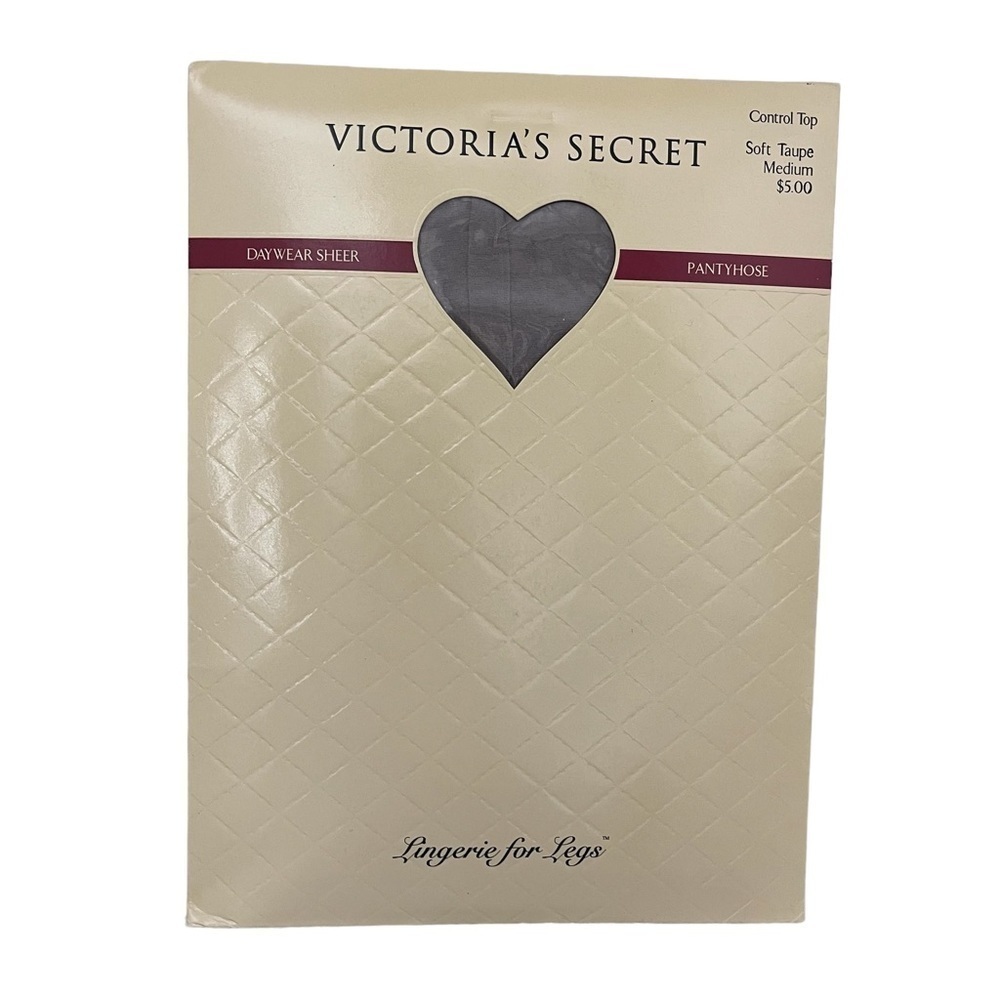Vintage Victorias Secret Pantyhose NEW Lingerie for Legs Soft Taupe Size Medium